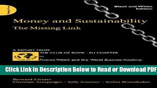 [Get] Money and Sustainability: The Missing Link Free New