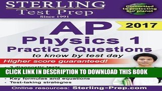 Collection Book Sterling Test Prep AP Physics 1 Practice Questions: High Yield AP Physics 1