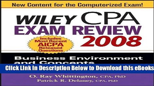[Reads] Wiley CPA Exam Review 2008: Business Environment and Concepts (Wiley CPA Examination