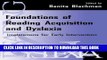 [PDF] Foundations of Reading Acquisition and Dyslexia: Implications for Early Intervention Full