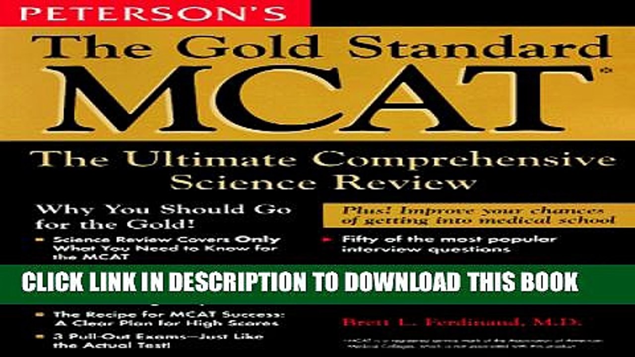 [PDF] Peterson s the Gold Standard McAt (Peterson s Gold Standard MCAT) Popular Online