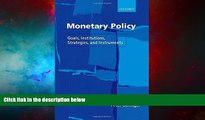 Must Have  Monetary Policy: Goals, Institutions, Strategies, and Instruments  READ Ebook Full