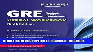 New Book GRE Verbal Workbook (Kaplan Test Prep)