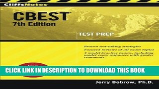 New Book CliffsNotes CBEST, 7th Edition (Cliffs Test Prep CBEST)