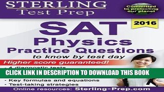 Collection Book Sterling Test Prep SAT Physics Practice Questions: High Yield SAT Physics