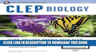 New Book CLEPÂ® Biology Book + Online (CLEP Test Preparation)