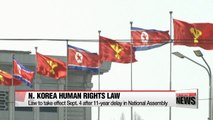 N. Korea's human rights law expected to bring change in N. Korea policies