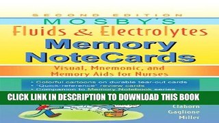 Collection Book Mosby s Fluids   Electrolytes Memory NoteCards: Visual, Mnemonic, and Memory Aids