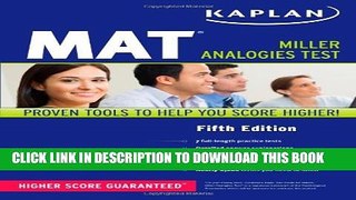 New Book Kaplan MAT (Kaplan Test Prep)