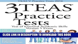 Collection Book TEAS V Practice Tests 2016: 3 TEAS Practice Tests for the Test of Essential