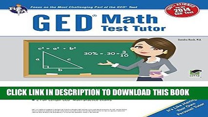 Collection Book GEDÂ® Math Test Tutor, For the 2014 GEDÂ® Test (GEDÂ® Test Preparation)