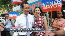 Huma Abedin Splits With Anthony Weiner Following Another Sexting Scandal - YouTube