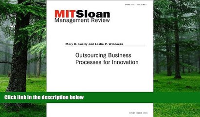 Big Deals  Outsourcing Business Processes for Innovation -- Journal Article  Best Seller Books