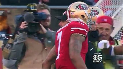 Fans React To Colin Kaepernick's Anthem Protest - YouTube