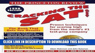 New Book Cracking the SAT   PSAT, 1998 Edition (Annual)