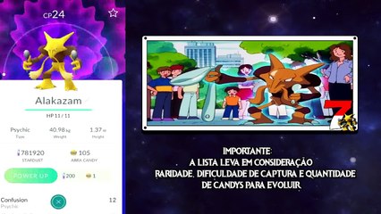 OS 10 POKÉMON MAIS RAROS EM POKÉMON GO! !