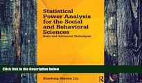 Big Deals  Statistical Power Analysis for the Social and Behavioral Sciences: Basic and Advanced