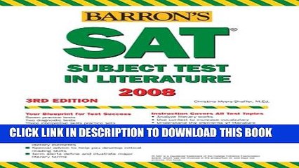 Collection Book Barron s How to Prepare for the SAT Subject Test in Literature, 3rd Edition