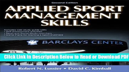[Get] Applied Sport Management Skills-2nd Edition With Web Study Guide Free Online