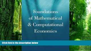 Big Deals  Foundations of Mathematical And Computational Economics  Best Seller Books Best Seller