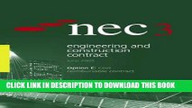 [PDF] NEC3 Engineering and Construction Contract Option E: Cost reimbursable contract Popular Online