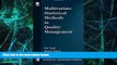 Big Deals  Multivariate Statistical Methods in Quality Management  Free Full Read Best Seller