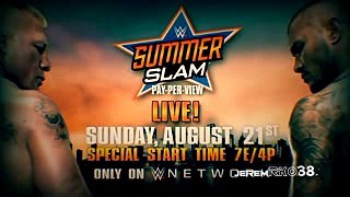 Summerslam Randy Orton vs Brock Lesnar