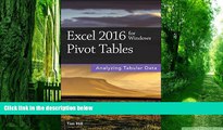 Big Deals  Excel 2016 for Windows Pivot Tables  Free Full Read Most Wanted