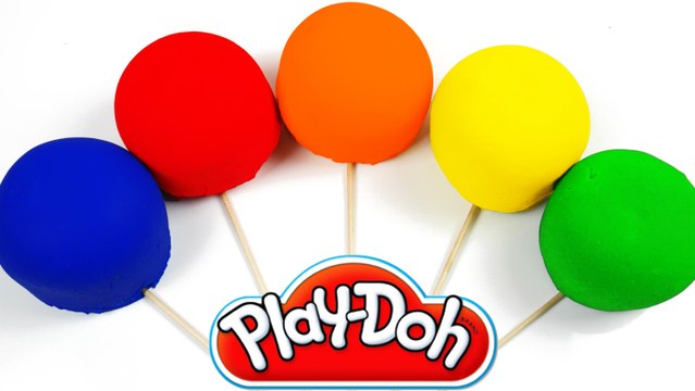 LEARN COLORS for Children w- Play Doh Surprise Eggs Lollipop! HULK Cars 2 Barbie Playdough Eggs TOYS
