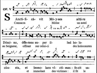 Offertorium Sanctificavit Moyses,  Dominica XXIV TpA (24 TO)