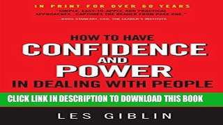 Collection Book How to Have Confidence and Power in Dealing With People