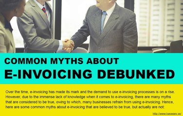 Misconceptions about E-invoicing