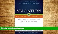 Must Have  Valuation: Measuring and Managing the Value of Companies, University Edition (Wiley