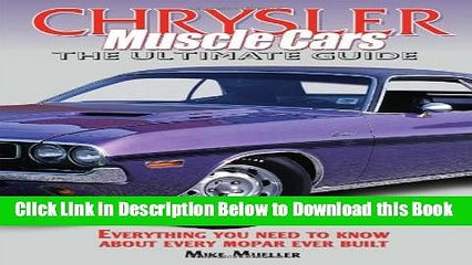 [Reads] Chrysler Muscle Cars: The Ultimate Guide Free Books