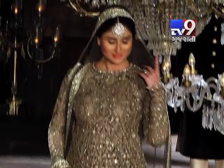 Kareena Kapoor walks the ramp with her baby bump at LFW2016 - Tv9 Gujarati