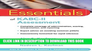 Collection Book Essentials of KABC-II Assessment