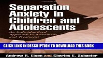 Collection Book Separation Anxiety in Children and Adolescents: An Individualized Approach to