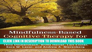 New Book Mindfulness-Based Cognitive Therapy for Bipolar Disorder