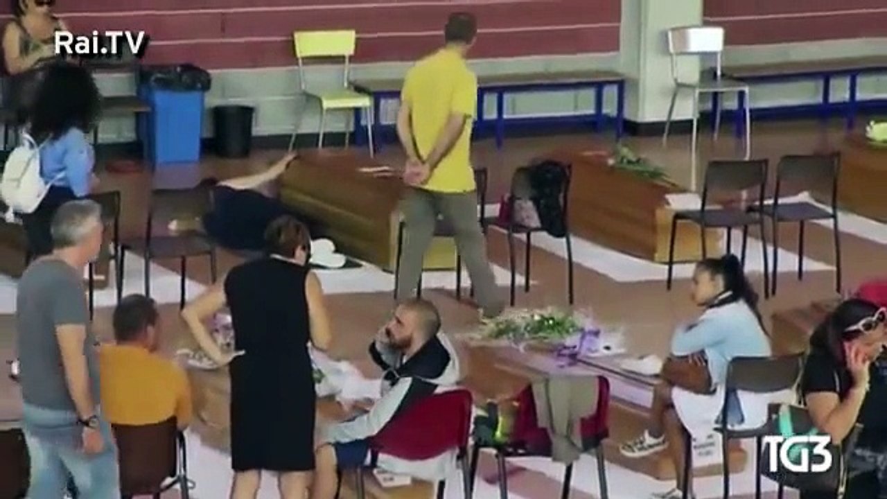 Tremblement de terre en Italie  ce chien ne quitte plus le cercueil de son maître