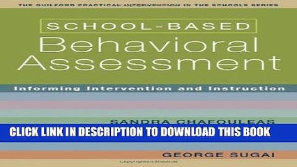 Collection Book School-Based Behavioral Assessment: Informing Intervention and Instruction