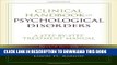 Collection Book Clinical Handbook of Psychological Disorders: A Step-by-Step Treatment Manual