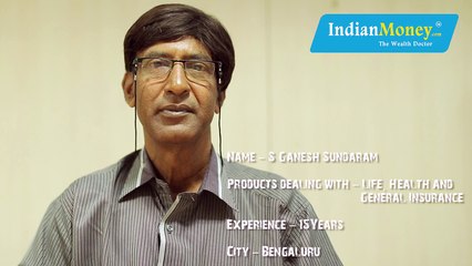 Profile of Mr Ganesh Sundaram - IndianMoney.com Privilege Associate