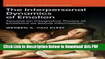 [Read] The Interpersonal Dynamics of Emotion: Toward an Integrative Theory of Emotions as Social