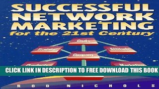 New Book Successful Network Marketing: For the 21st Century