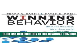 New Book Winning Behavior: What the Smartest, Most Successful Companies Do Differently