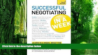 Big Deals  Successful Negotiating In a Week A Teach Yourself Guide  Free Full Read Most Wanted