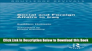 [Reads] Social and Foreign Affairs in Iraq (Routledge Revivals) Online Ebook