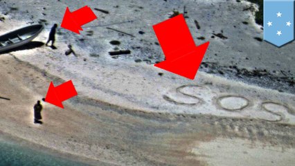 Couple rescued from desert island after writing SOS