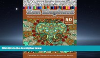 Pdf Online Coloring Books for Grownups Zen Elephant: Mandalas   Geometric Shapes Coloring Pages -