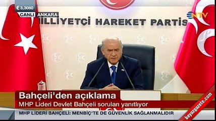 Devlet Bahçeli basın toplantısı düzenledi